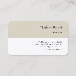 Carte De Visite Soie de qualité professionnelle minimaliste modern