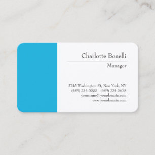 Carte De Visite Soie de qualité professionnelle minimaliste modern