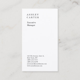Carte De Visite Soie professionnelle de qualité minimaliste modern