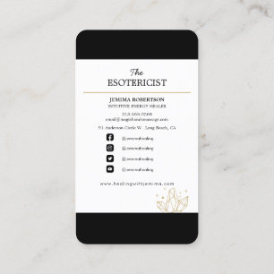 Carte De Visite Soigner l'énergie/ Intuitif/ Reiki/ Tarot/ Esoté