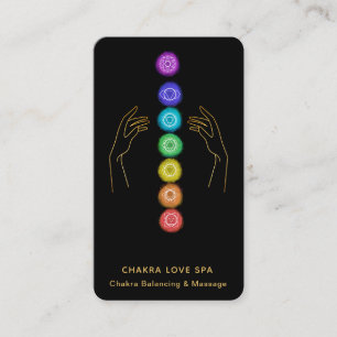 Carte De Visite *~* Soigner Les Symboles Chakra + Mains De Guériso