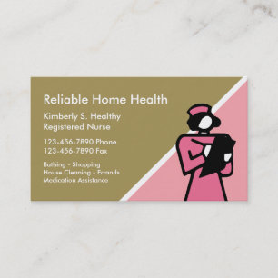 Carte De Visite Soins à domicile Médicale