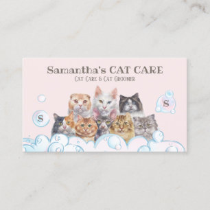 Carte De Visite Soins aux invités de l'hôtel Cat Spa