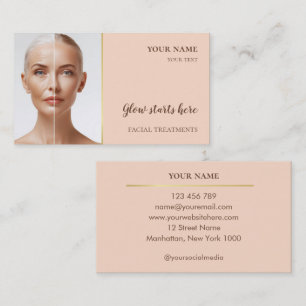 Carte De Visite Soins de la peau Beauté Soins du visage Salon