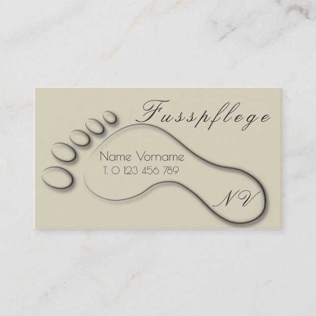 Carte De Visite Soins de santé (Devant)