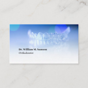 Carte De Visite Soins dentaires Orthodontiste moderne invisible go