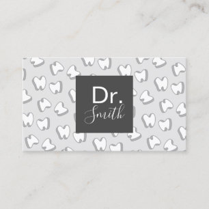 Carte De Visite Soins dentaires pour les Motifs dentaires 3D Cute