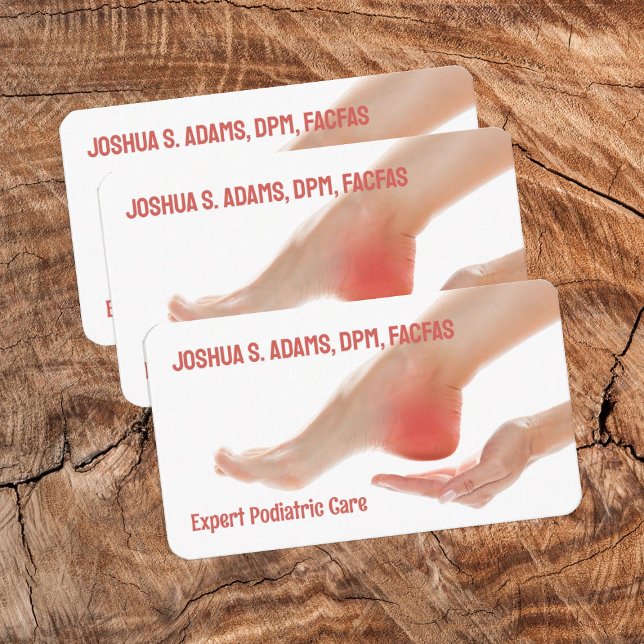 Carte De Visite Soins des pieds (Foot Care Visiting Cards)
