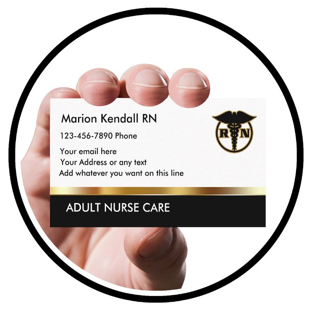 Carte De Visite Soins infirmiers pour adultes (Créateur téléchargé)