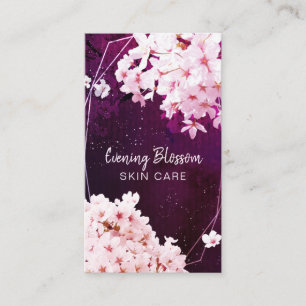 Carte De Visite Soirée Cerise Blossom Professionnel Soins de la pe