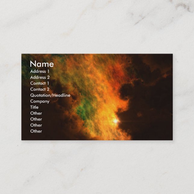 Carte de visite solaire de la vue 17 (Devant)