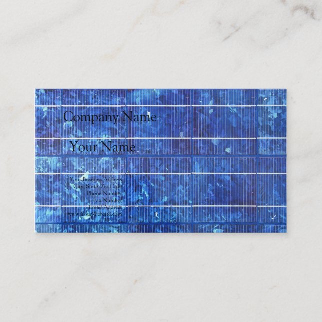 Carte De Visite Solar panel (Devant)