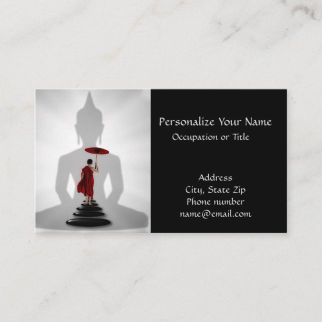Carte De Visite Solde de méditation Zen Yoga (Devant)