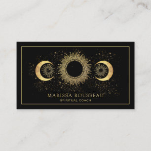 Carte De Visite Soleil noir céleste
