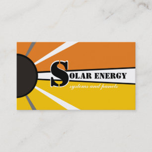 Carte De Visite Soleil/Soleil Énergie/Énergie de remplacement