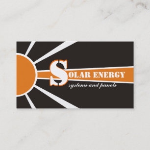 Carte De Visite Soleil/Soleil Énergie/Énergie de remplacement