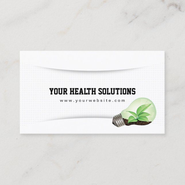 Carte De Visite Solutions de santé nutritionnelle Biotechnologie m (Devant)