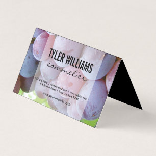 Carte De Visite Sommelier de raisins