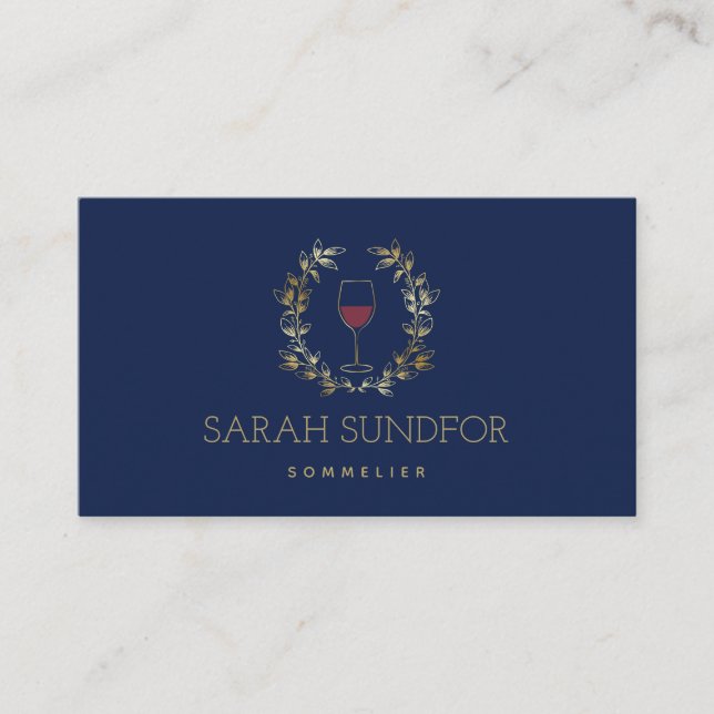 Carte De Visite Sommelier de Wreath Wreath (Devant)