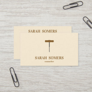 Carte De Visite Sommelier sommelier barman à vis à vin moderne
