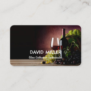 Carte De Visite Sommelier viticole voyageur