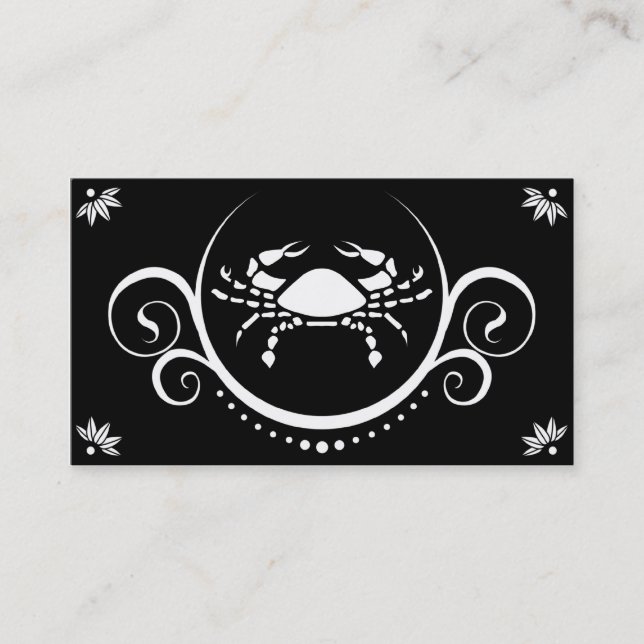 Carte De Visite sophistications de crabe (Devant)