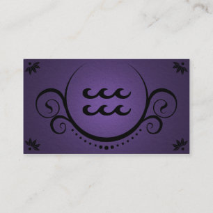 Carte De Visite sophistications de Verseau