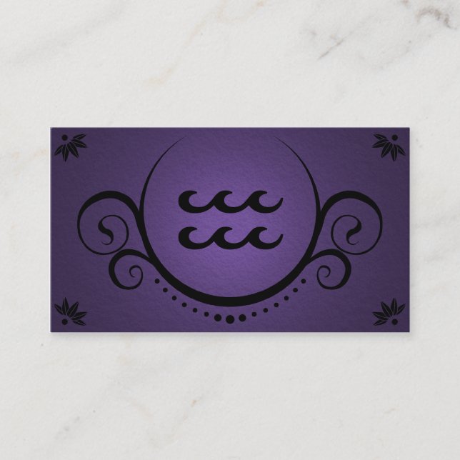 Carte De Visite sophistications de Verseau (Devant)