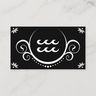 Carte De Visite sophistications de Verseau de vagues d'eau