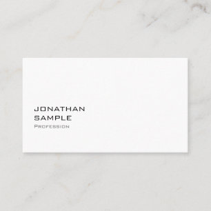 Carte De Visite Sophistiqué Design simple Moderne Plaine tendance