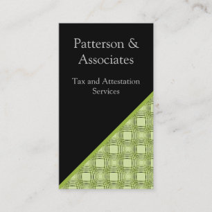 Carte de visite sophistiqué, Vert citron