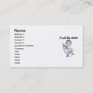 Carte De Visite Soq Singe Infirmière J'appelle les coups cadeaux