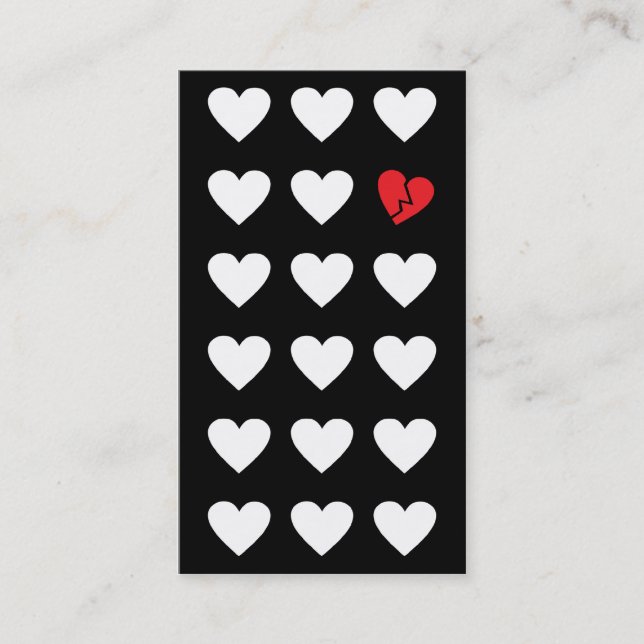 Carte De Visite sorcellaire de l'amour (Devant)