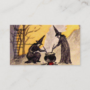 Carte De Visite Sortie de minuit (Carte Halloween Vintage)