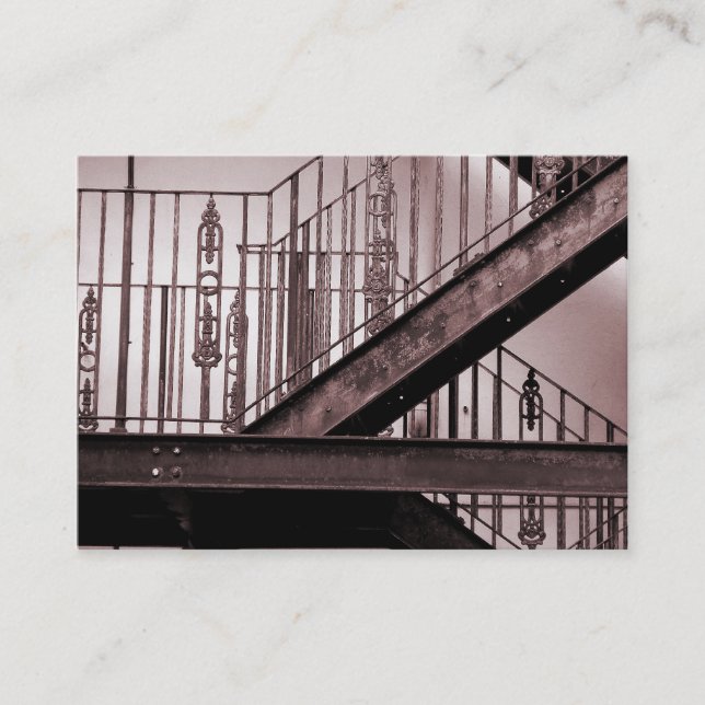 Carte De Visite Sortie de secours victorienne (Devant)