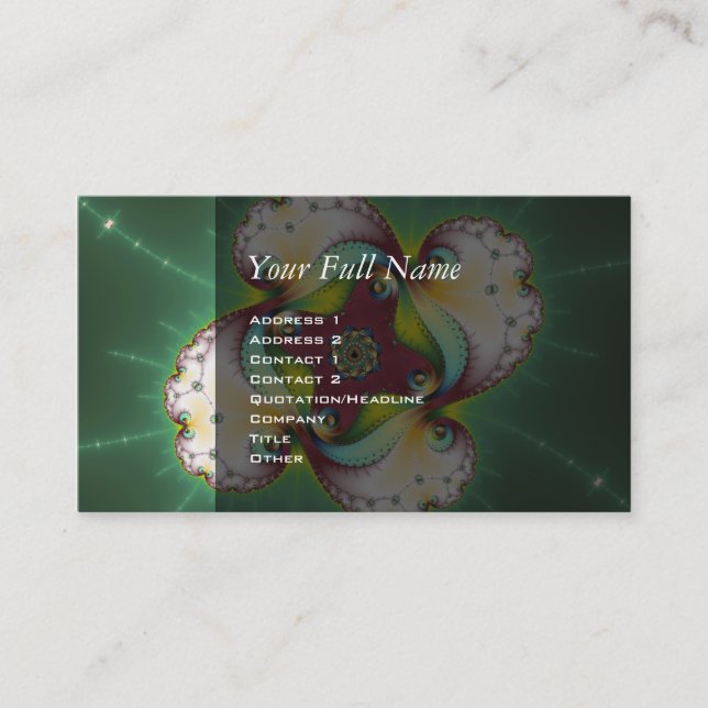 Carte De Visite Soubltle Glow - Fractal Art (Devant)