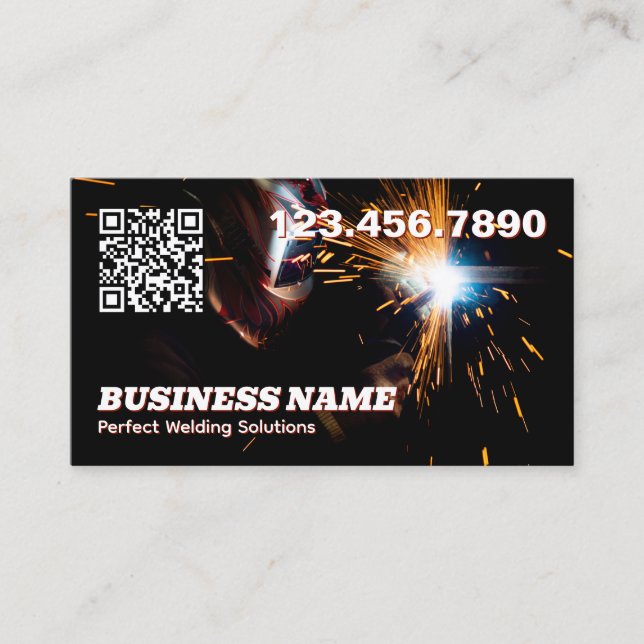 Carte De Visite Soudage QR (Devant)
