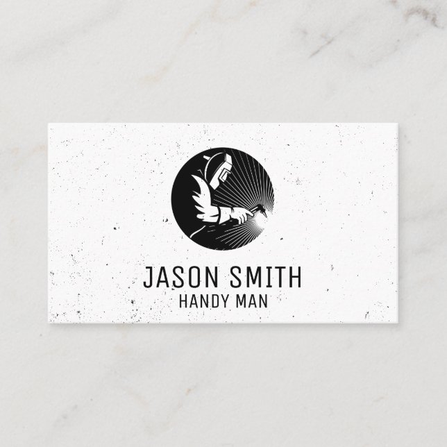Carte De Visite soudeur | construction (Devant)