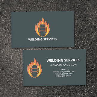 Carte De Visite Soudeur professionnel et services de soudage