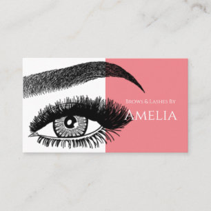 Carte De Visite Sourcils et cils Microblading, Extensions de cils