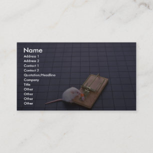 Carte De Visite Souris et piège