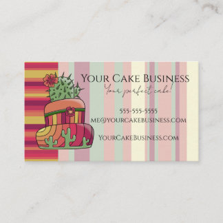 Carte De Visite Southwestern Cactus Business Card