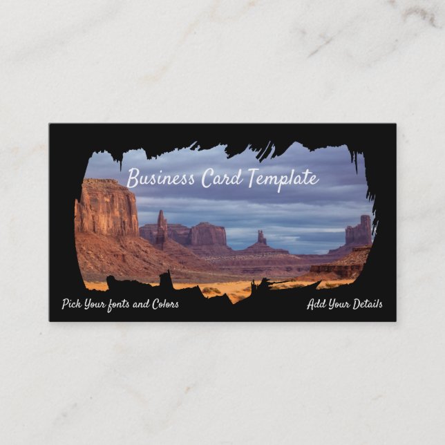 Carte De Visite Southwestern Monument Valley Arizona (Devant)