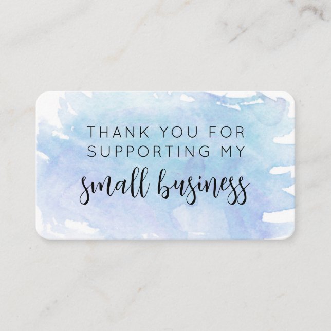 Carte De Visite Soutien aux petites entreprises du Merci (Devant)