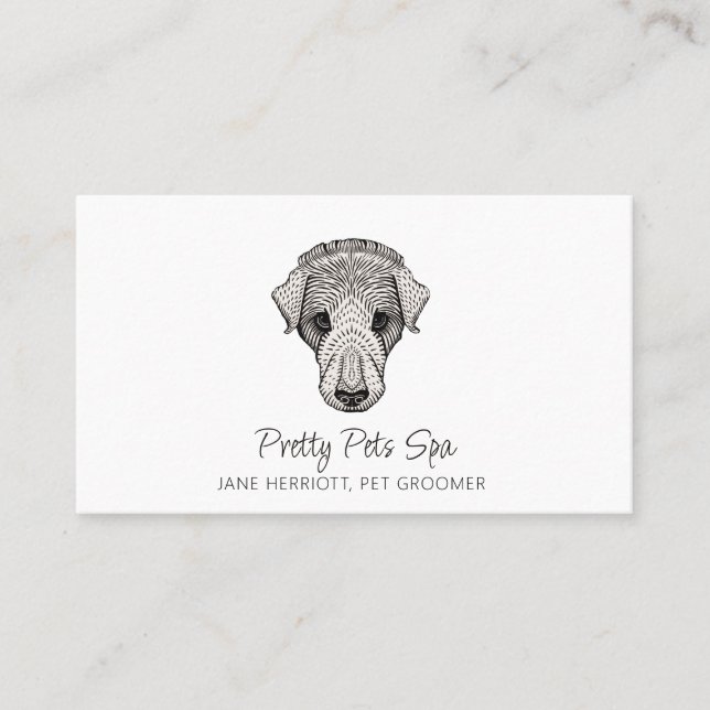 Carte De Visite Spa de chien du fabricant d'animaux (Devant)
