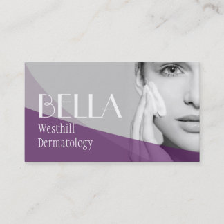 Carte De Visite Spa de massage facial dermatologue de peau claire