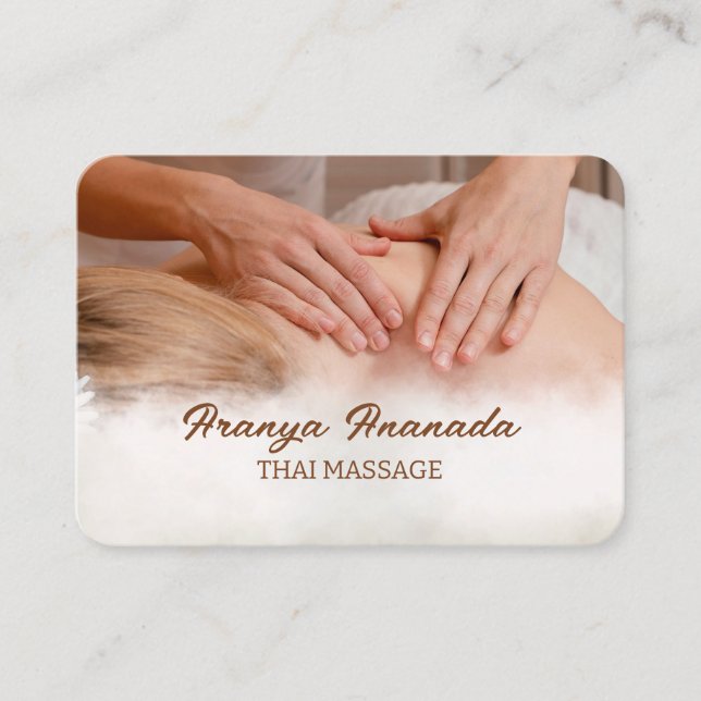 Carte De Visite Spa de massage thaïlandais (Devant)