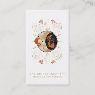 Carte De Visite *~* Spa d'huile Mermaid Bronze Star Moon