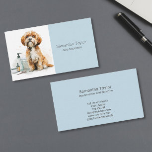 Carte De Visite Spa du salon du chien mignon