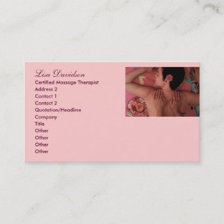 Carte De Visite Spa ou thérapeute de massage